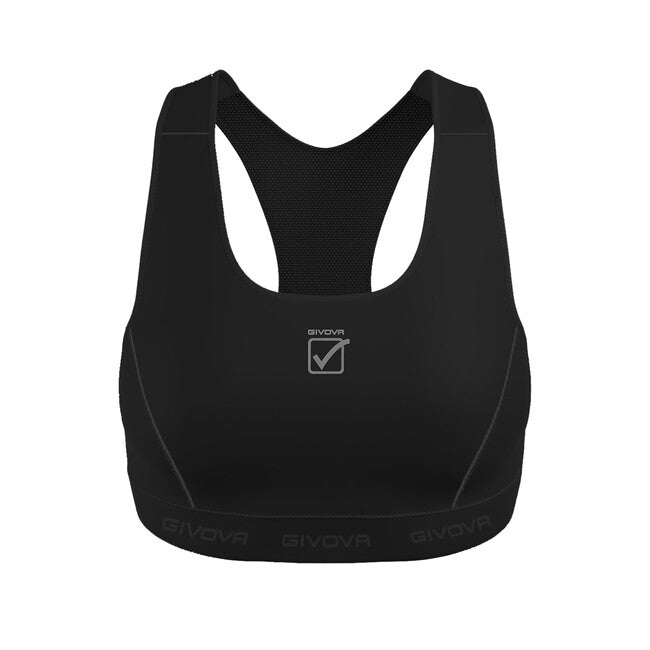 Дамски спортен потник TOP DONNA ELASTIC BAND черно