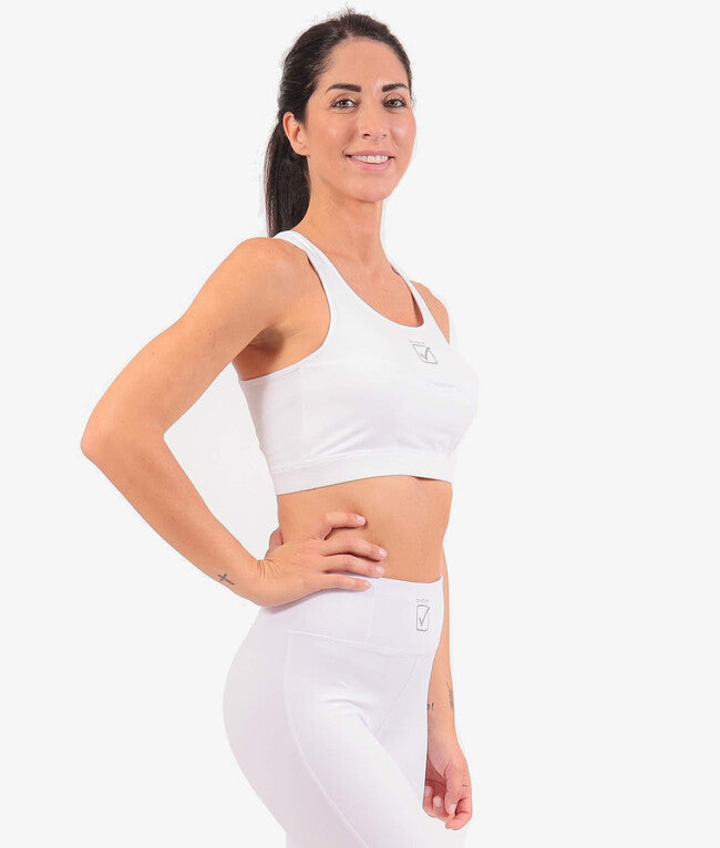 Дамски спортен потник TOP DONNA STAMPA бяло