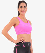 Дамски спортен потник TOP DONNA STAMPA фуксия