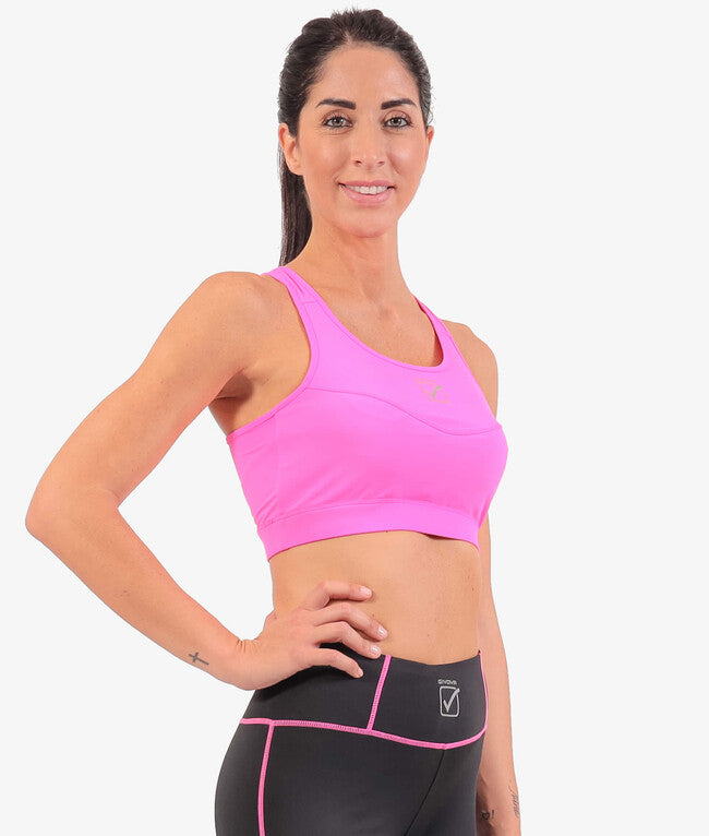 Дамски спортен потник TOP DONNA STAMPA фуксия