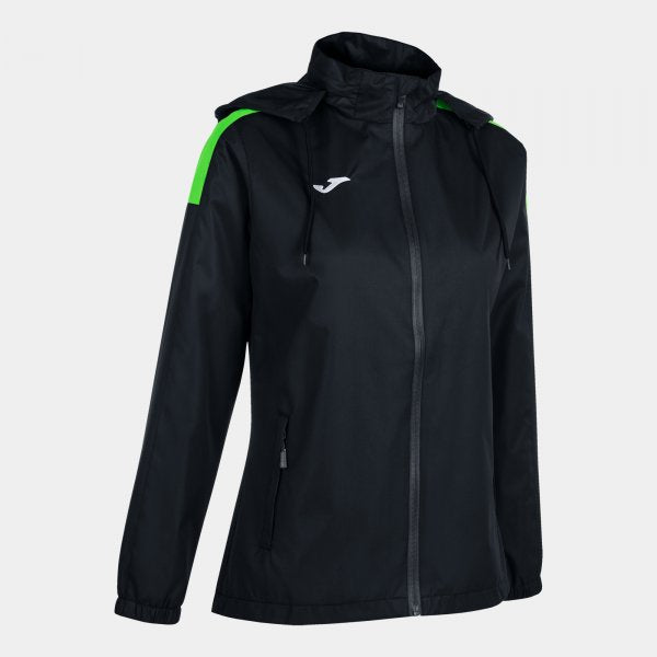 RAINJACKET TRIVOR NEGRO-VERDE FLUOR