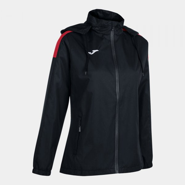 Дамска яке за дъжд RAINJACKET TRIVOR черно червено