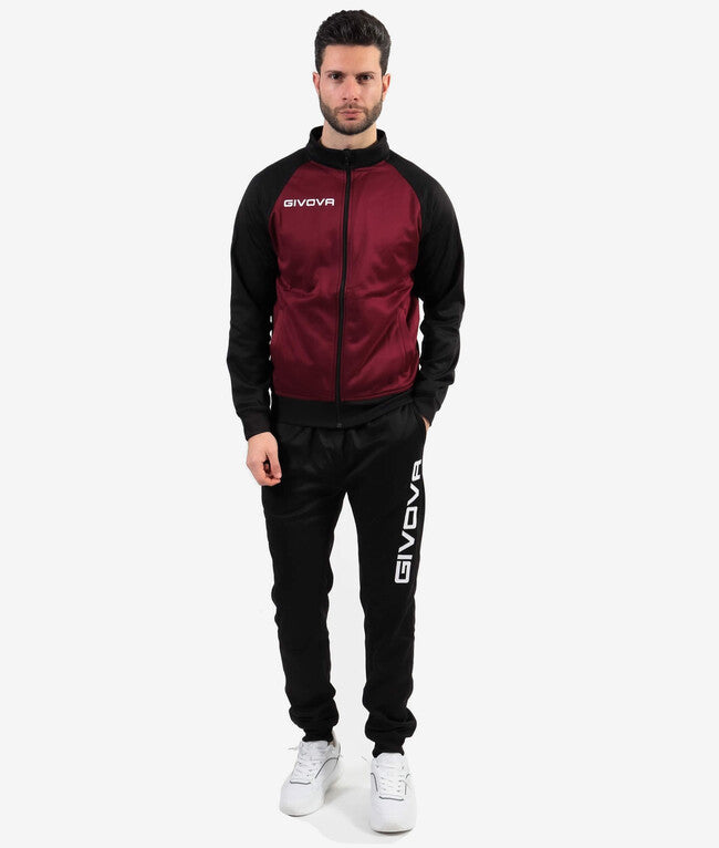 TUTA CUBA POLARFLEECE GRANATA/NERO