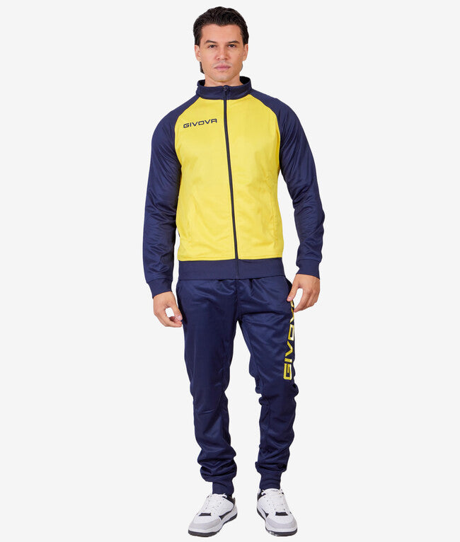 TUTA CUBA POLARFLEECE GIALLO/BLU