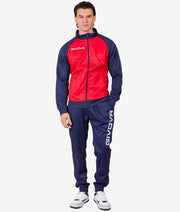 TUTA CUBA POLARFLEECE ROSSO/BLU