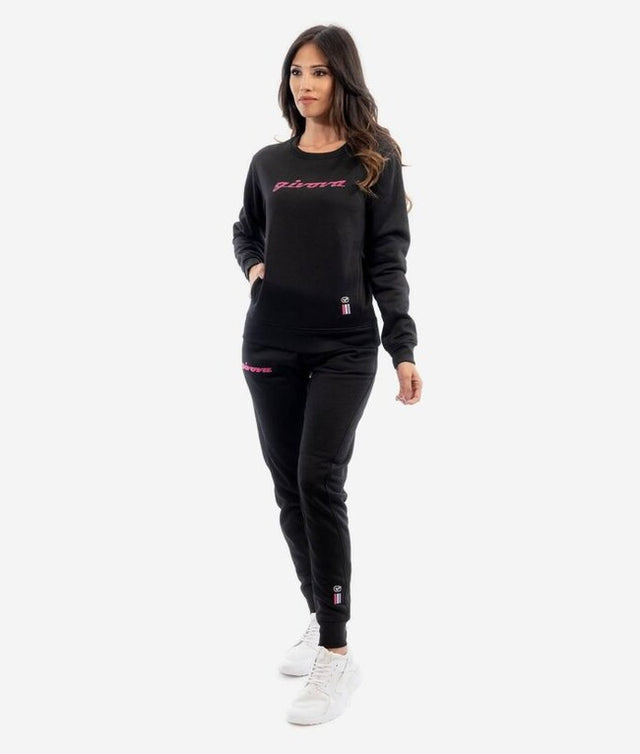 Дамска екип / комплект TUTA DONNA 102 G/COLLO CON TASCHE IN FELPA черно-фуксия