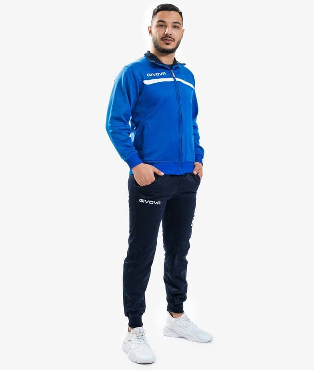 Екип / комплект TUTA GIVOVA ONE FULL ZIP POLARFLEECE азурно синьо-синьо