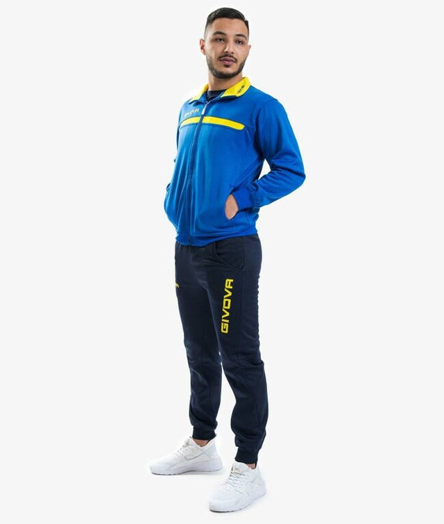 Екип / комплект TUTA GIVOVA ONE FULL ZIP POLARFLEECE азурно синьо-жълто