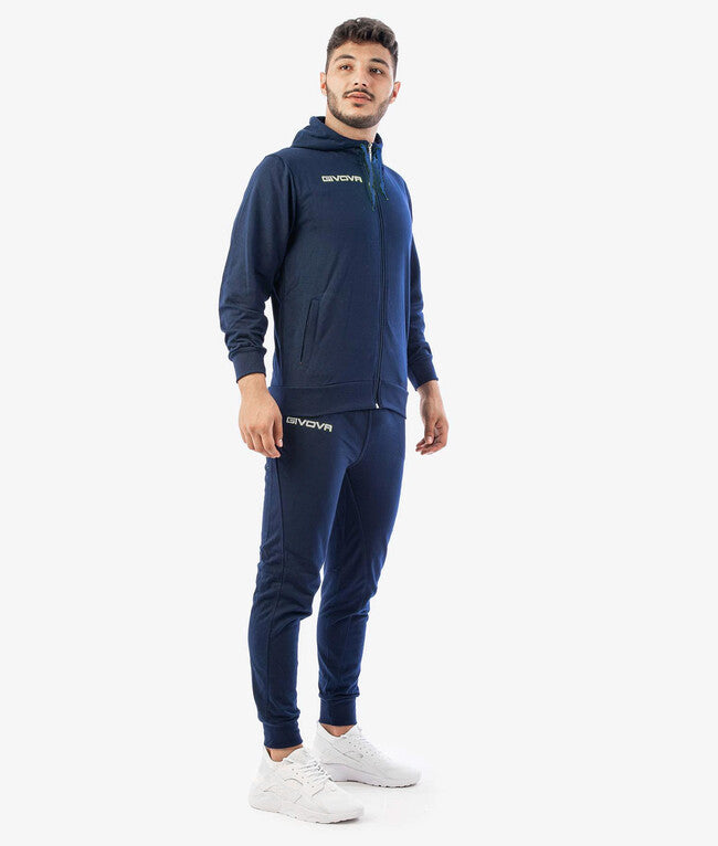 TUTA KING COTONE TERRY (POKER) BLU/BLU