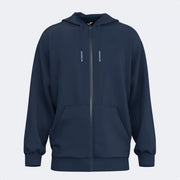 Суитшърт URBAN AESTHETICS ZIP-UP HOODIE морско синьо