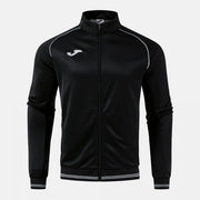 VINTAGE ECO RETRO FULL ZIP SWEATSHIRT BLACK GRAY BLACK-GREY
