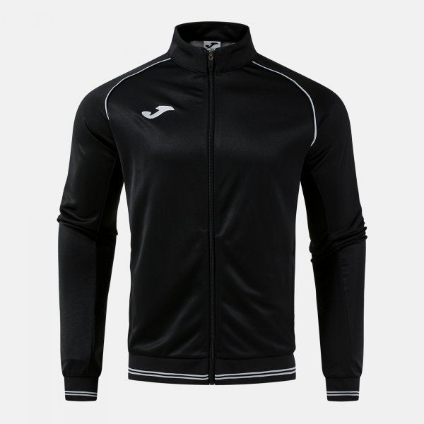 VINTAGE ECO RETRO FULL ZIP SWEATSHIRT BLACK GRAY BLACK-GREY