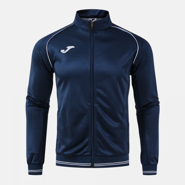 Суитшърт VINTAGE ECO RETRO FULL ZIP SWEATSHIRT морско синьо сиво