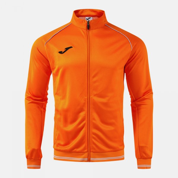Суитшърт VINTAGE ECO RETRO FULL ZIP SWEATSHIRT сиво - оранжево