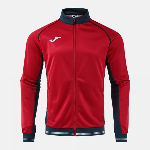 Суитшърт VINTAGE ECO RETRO FULL ZIP SWEATSHIRT сиво - червено морско синьо