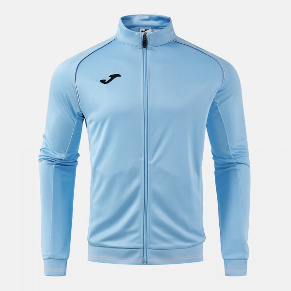 Суитшърт VINTAGE ECO RETRO FULL ZIP SWEATSHIRT сиво - светло синьо