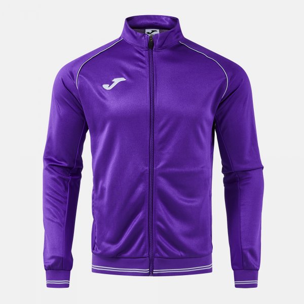 Суитшърт VINTAGE ECO RETRO FULL ZIP SWEATSHIRT сиво - лилаво