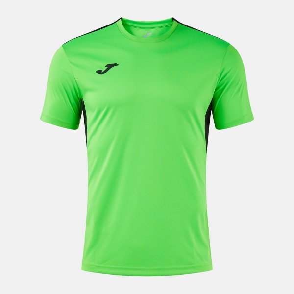Тениска WINNER IV SHORT SLEEVE T-SHIRT тъмно морско синьо - флуоресцентно зелено черно
