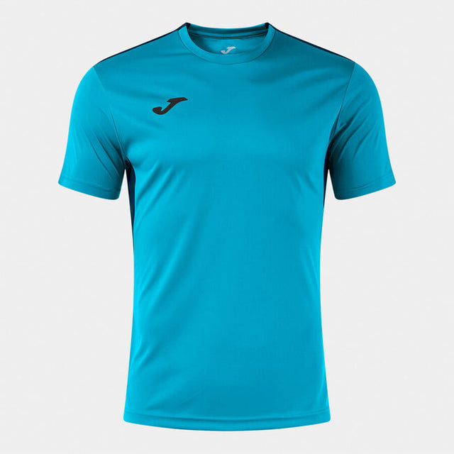 Тениска WINNER IV SHORT SLEEVE T-SHIRT тъмно морско синьо - флуоресцентно тюркоазено