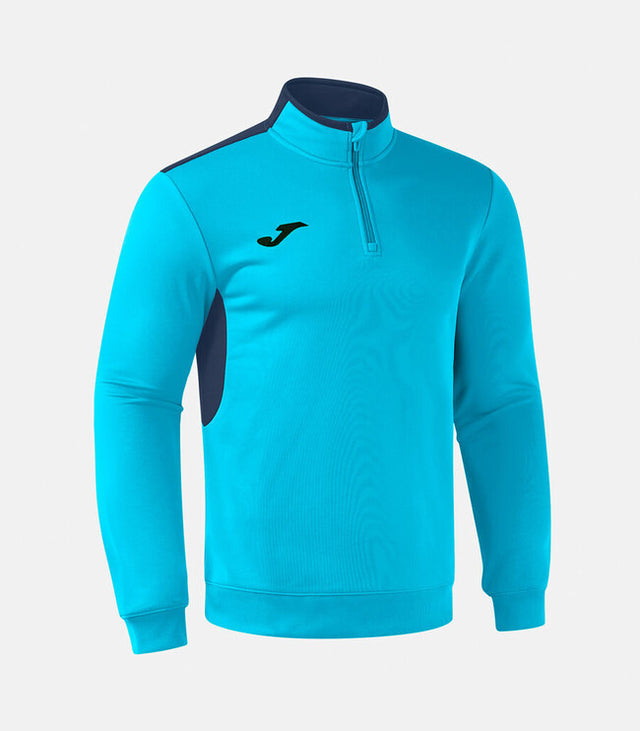 Суитшърт WINNER IV SWEATSHIRT тъмно морско синьо - флуоресцентно тюркоазено