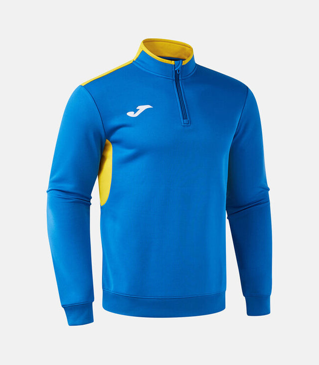 Суитшърт WINNER IV SWEATSHIRT тъмно морско синьо - азурно жълто