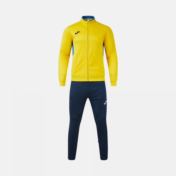 Екип / комплект WINNER IV TRACKSUIT тъмно морско синьо - жълто азурно