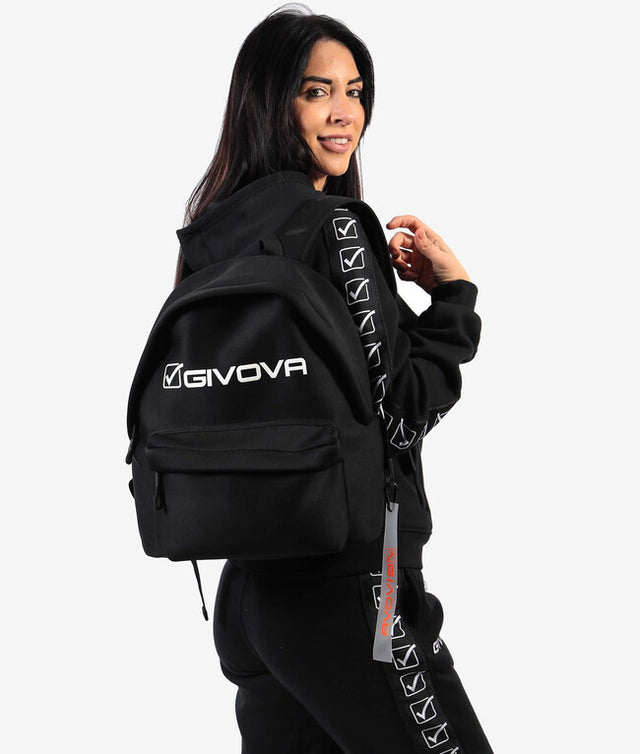 Раница ZAINO FUTURO NEOPRENE черно-бяло